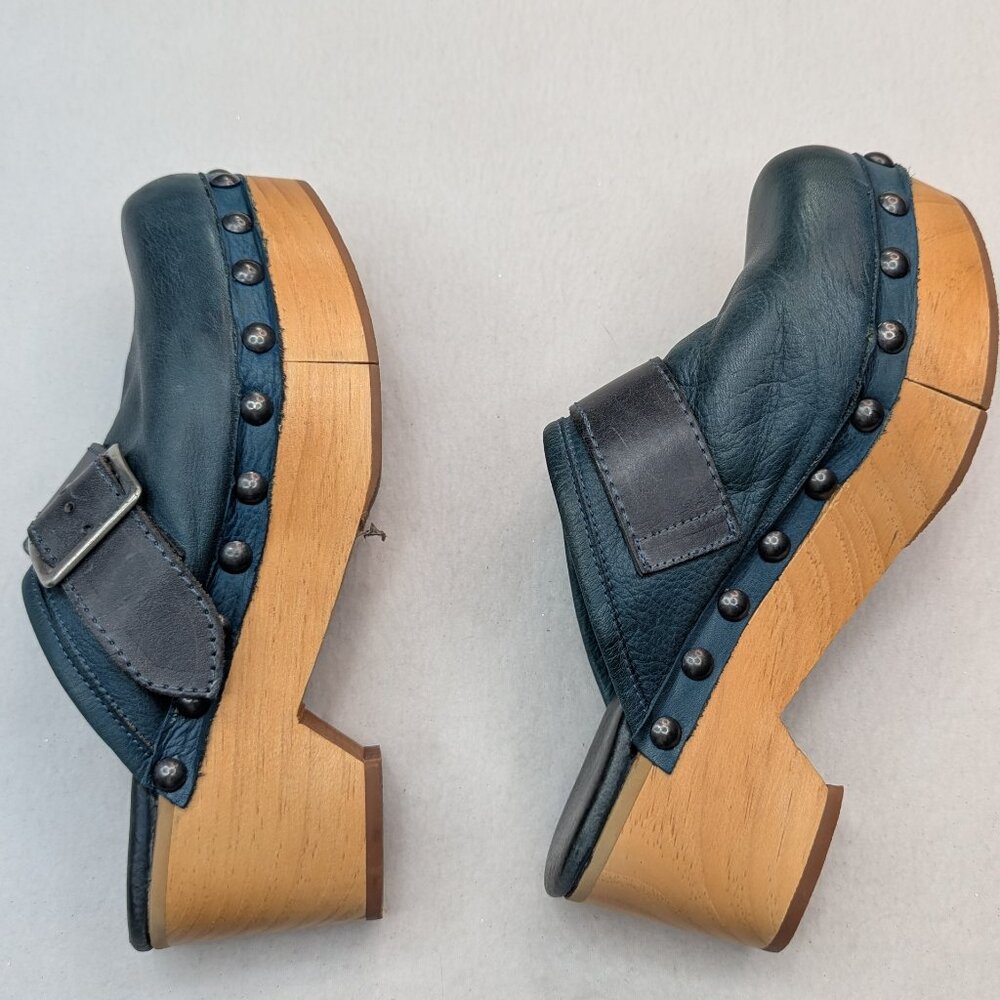 RARE Free People Culver City Clog  Women's Sandal size 37 Color Blue Color - Picture 8 of 16